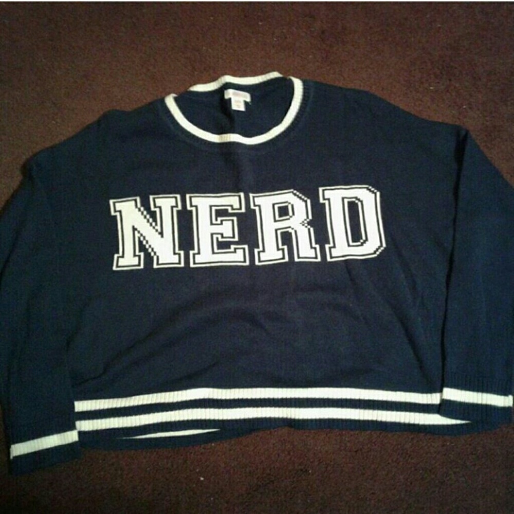 Cropped sweater NERD